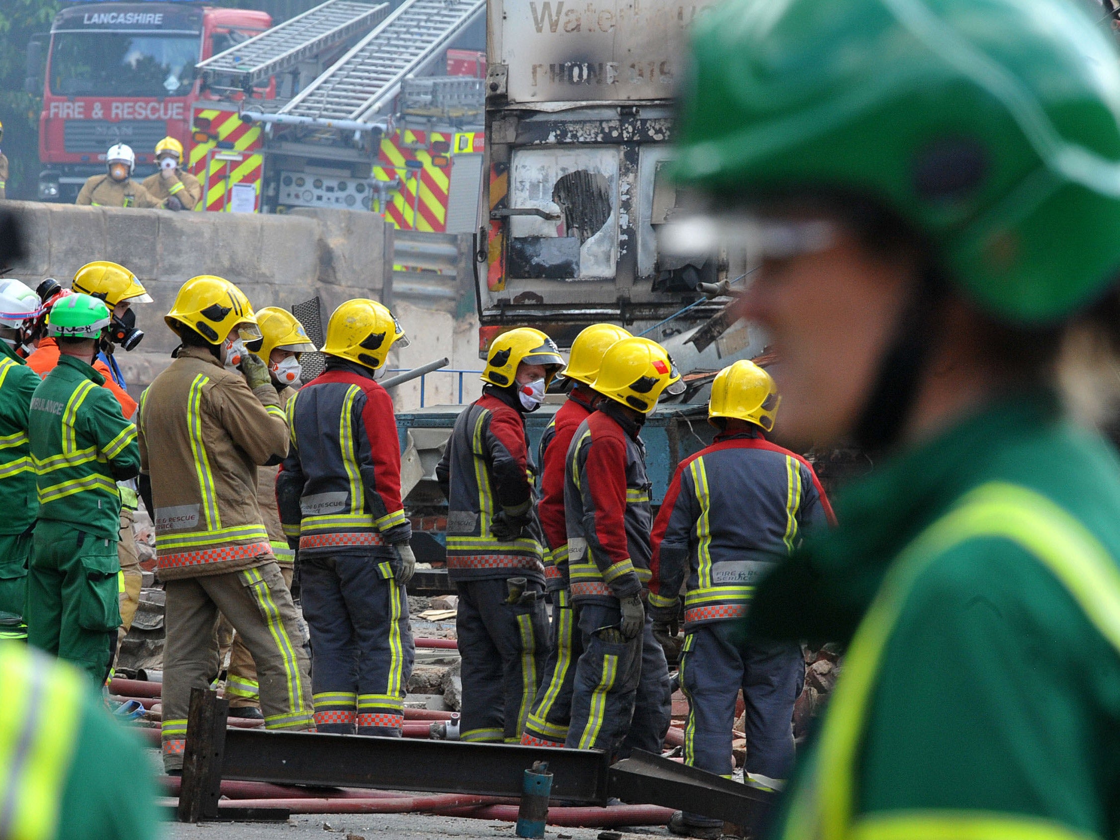 The fire service rescue operation is ongoing