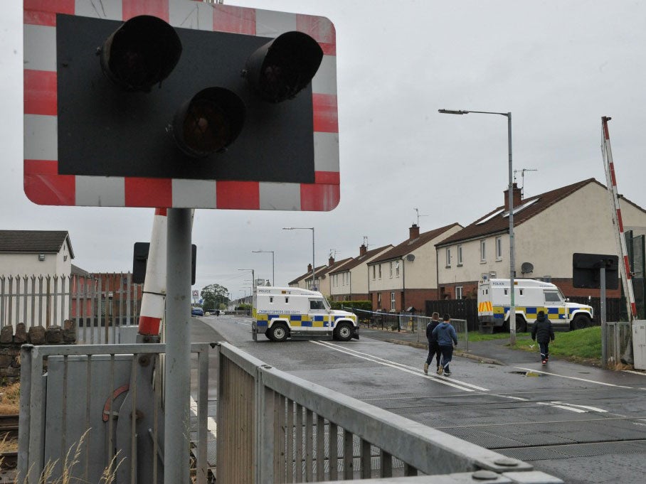Police were tending to the scene in Lurgan last night when a second, viable device exploded
