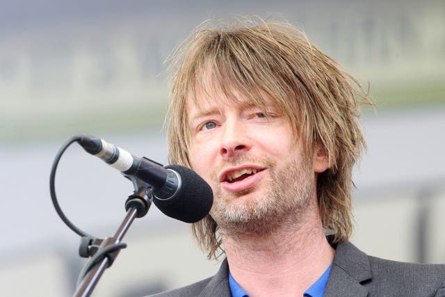 Thom Yorke on the 4th day of the 2015 Latitude festival