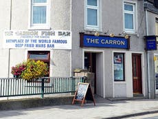 Aberdeen chip shop ordered to remove fried Mars bar poster