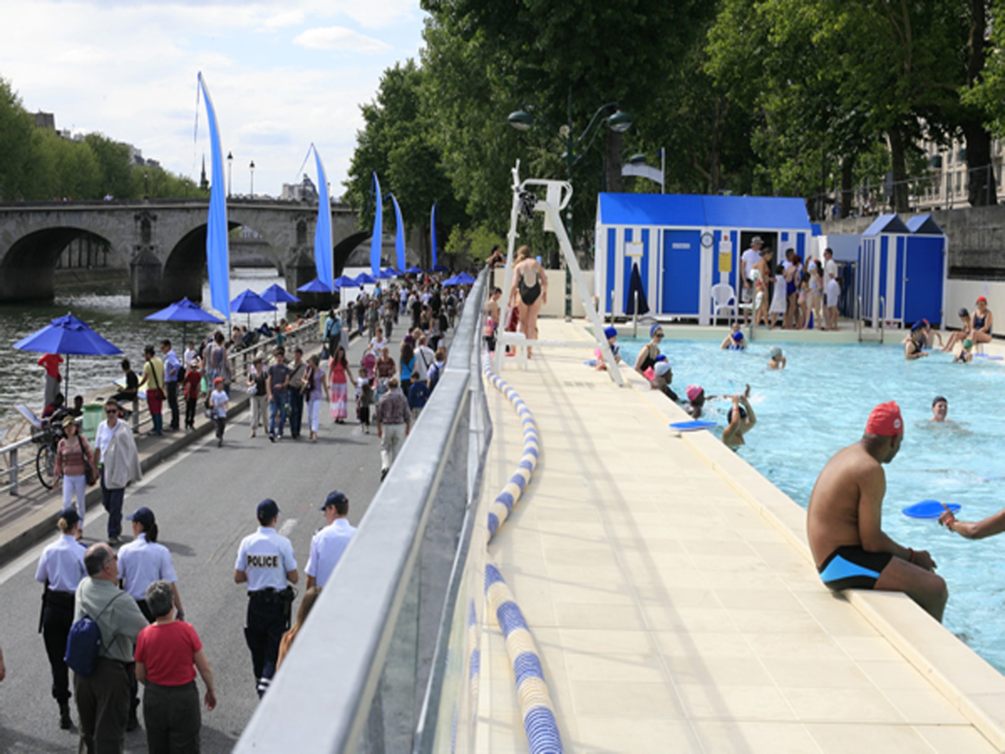 The Paris Plages have been set up for summer (Picture: Mairie de Paris/Anne Thomes)
