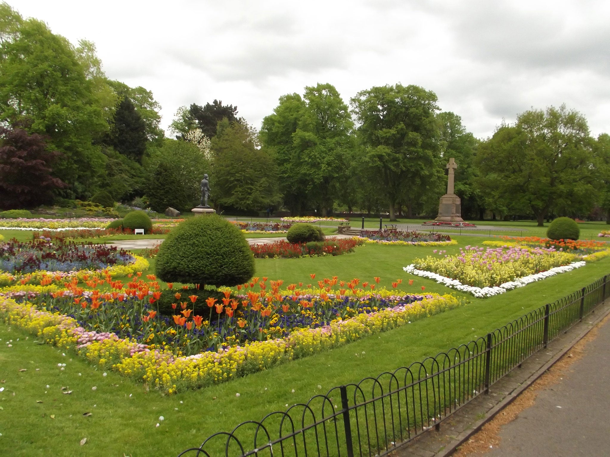 Riversley Park in Nuneaton, where two girls were assaulted