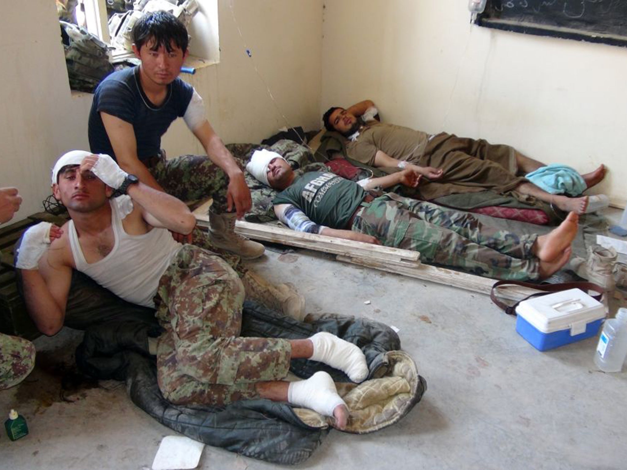 The Nato air strike killled seven Afghan troops and wounded many others