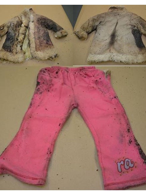 South Australian police have released images of some of the children's clothing found in the suitcase in an attempt to identify the body