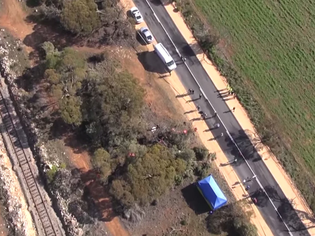 Police search highway where child's remains were found in Wynarka, South Australia