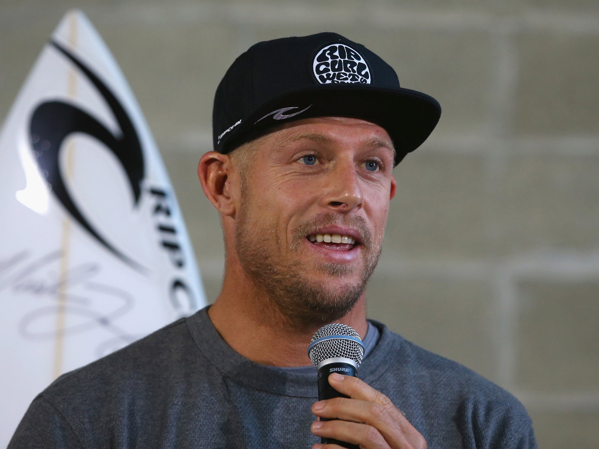 Fanning emerged unscathed from an encounter with a shark during the J-Bay Open in South Africa