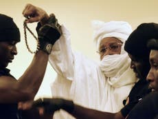 Hissene Habre trial: Former Chad dictator dragged out of court as hearing descends into chaos