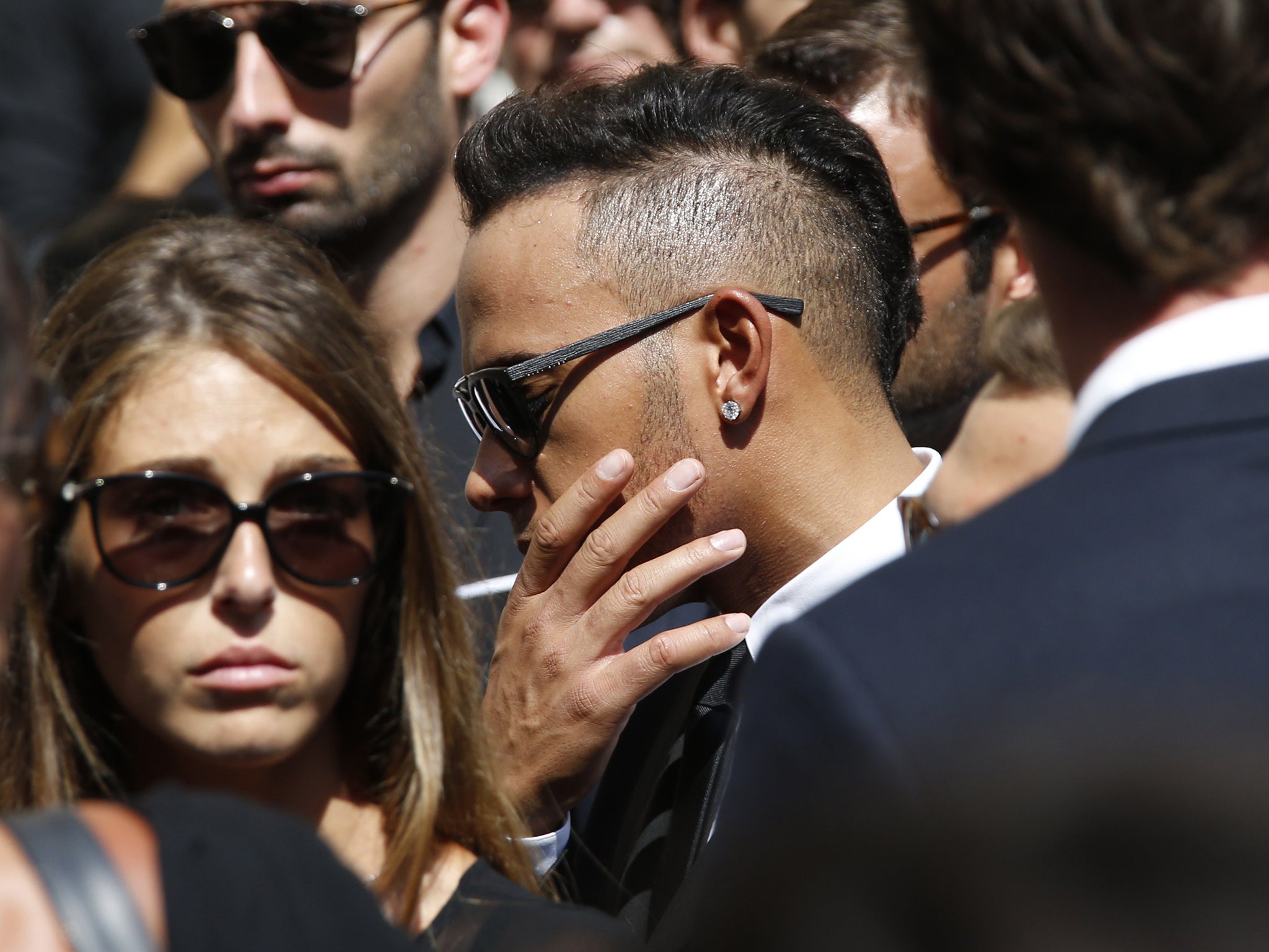 British F1 driver Lewis Hamilton paid his last respect to Bianchi after his funeral ceremony