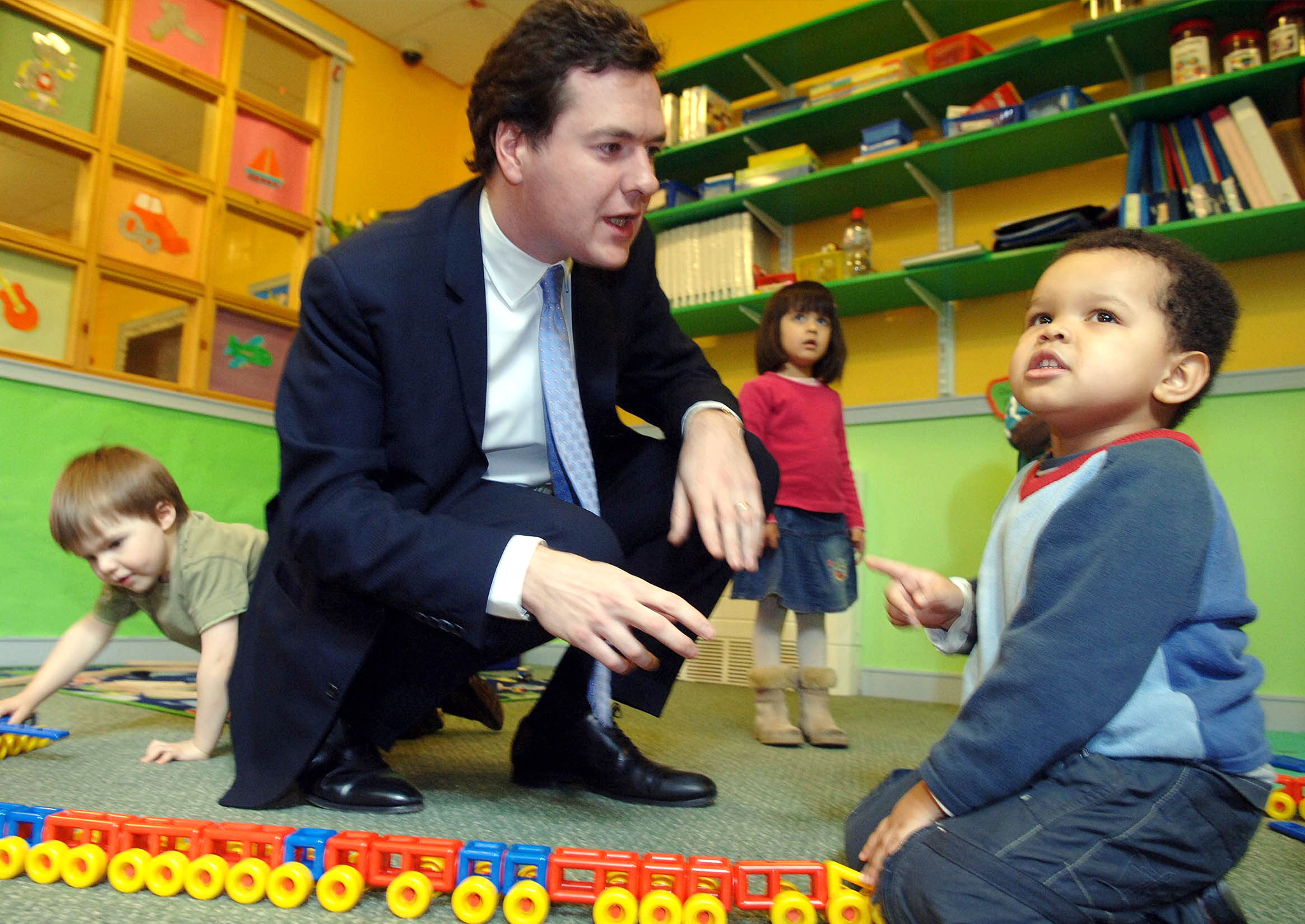 The Chancellor and a child