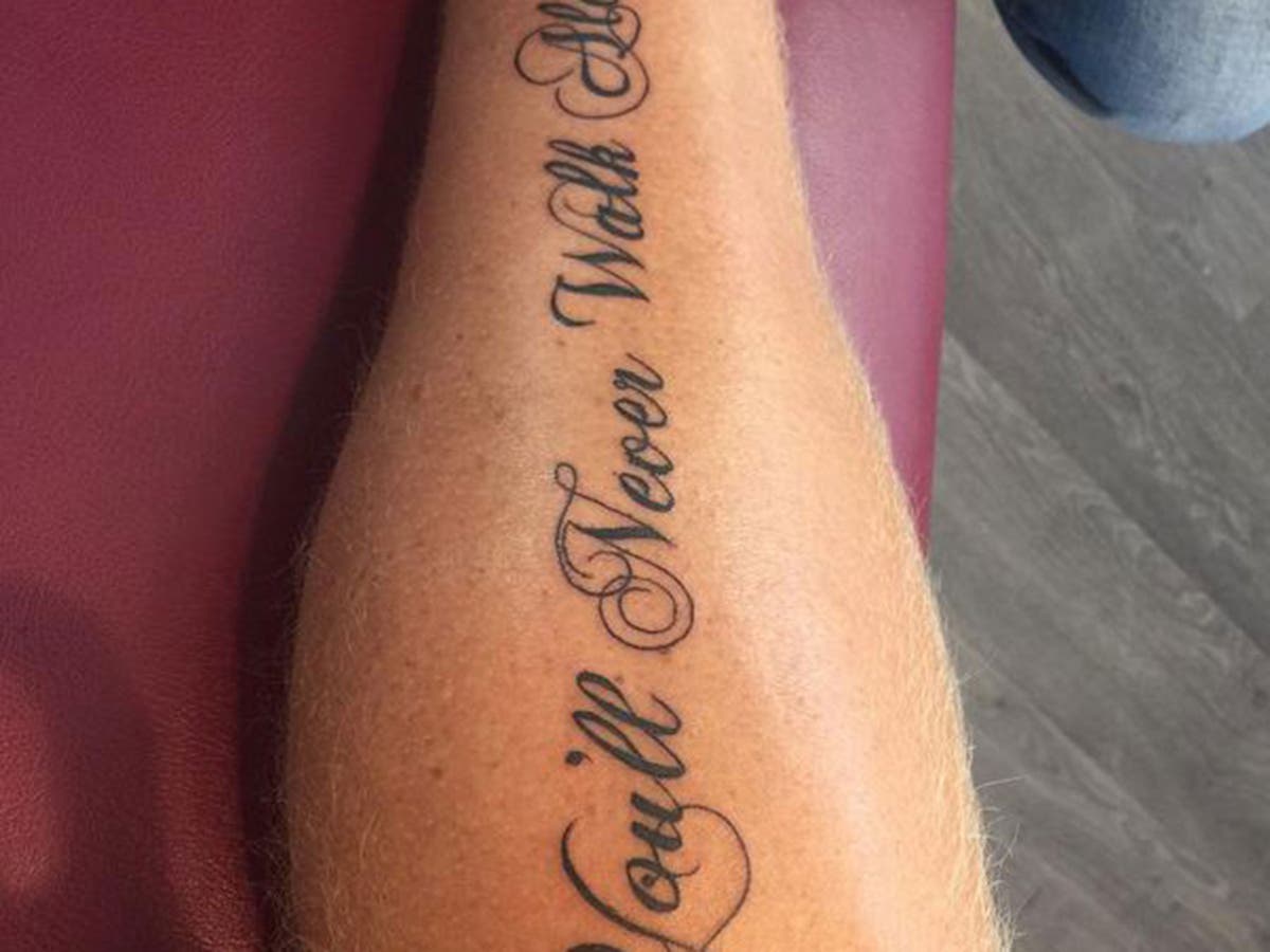 Former Liverpool Star John Arne Riise Gets You Ll Never Walk Alone Tattooed On His Leg The Independent The Independent
