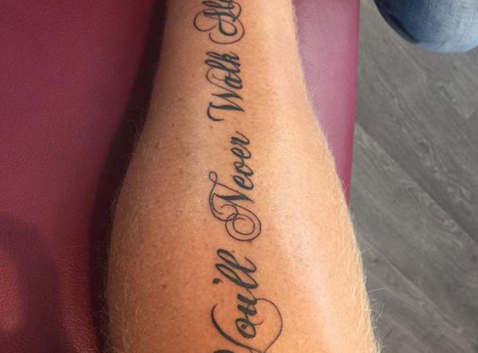 Former Liverpool Star John Arne Riise Gets You Ll Never Walk Alone Tattooed On His Leg The Independent The Independent Former Liverpool Star John Arne Riise Gets You Ll Never Walk Alone Tattooed On His Leg The Independent The Independent