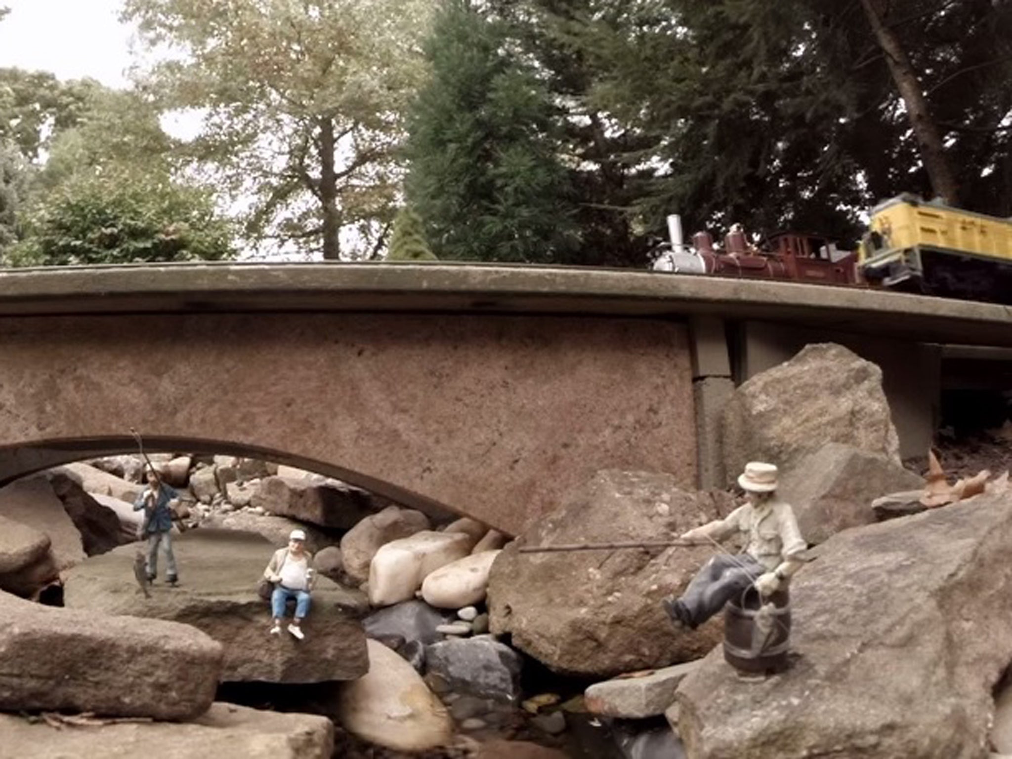 Go Pro strapped to model railroad captures amazing footage