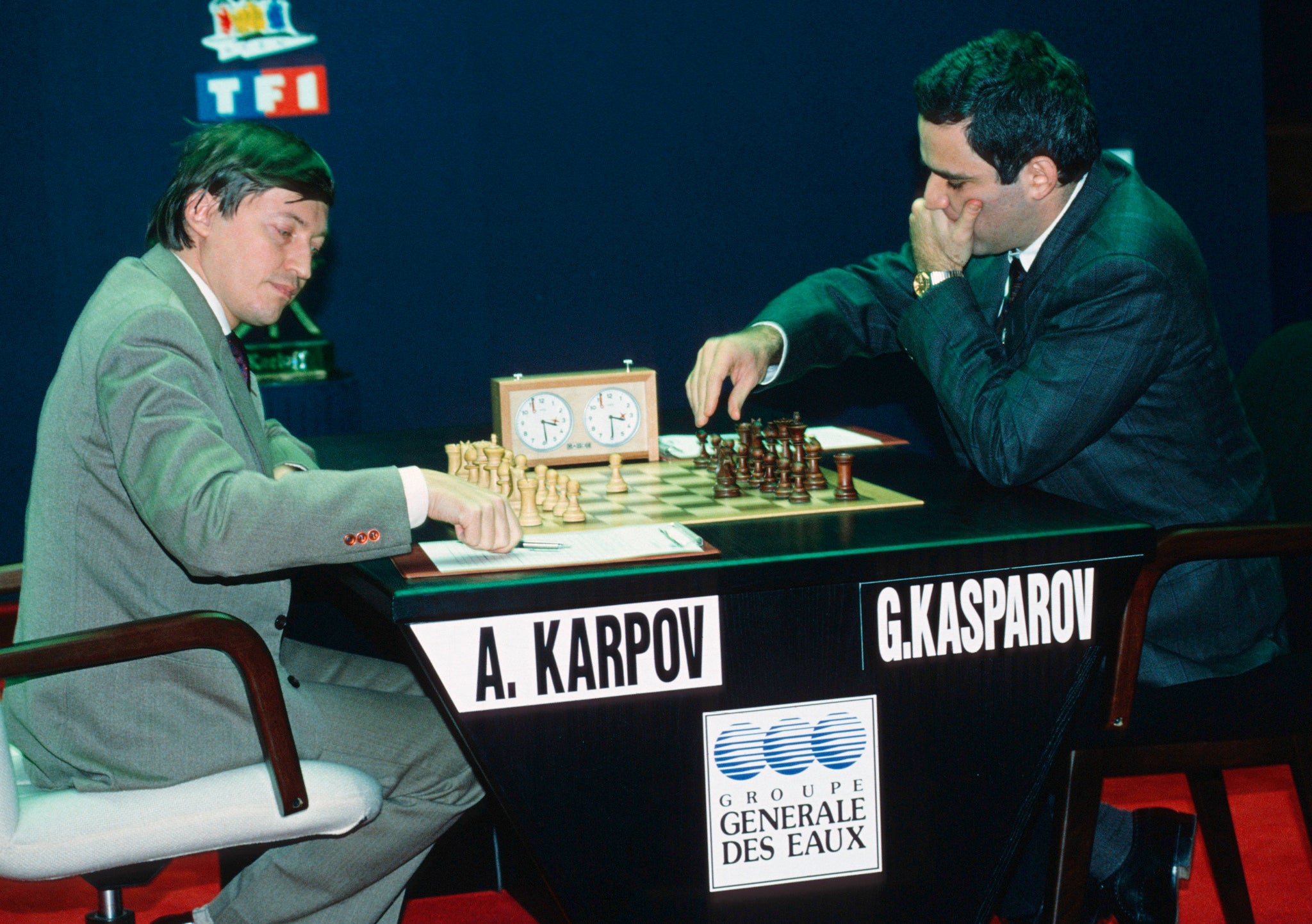 Karpov-Kasparov : The 1990 World Chess Championship book by Don