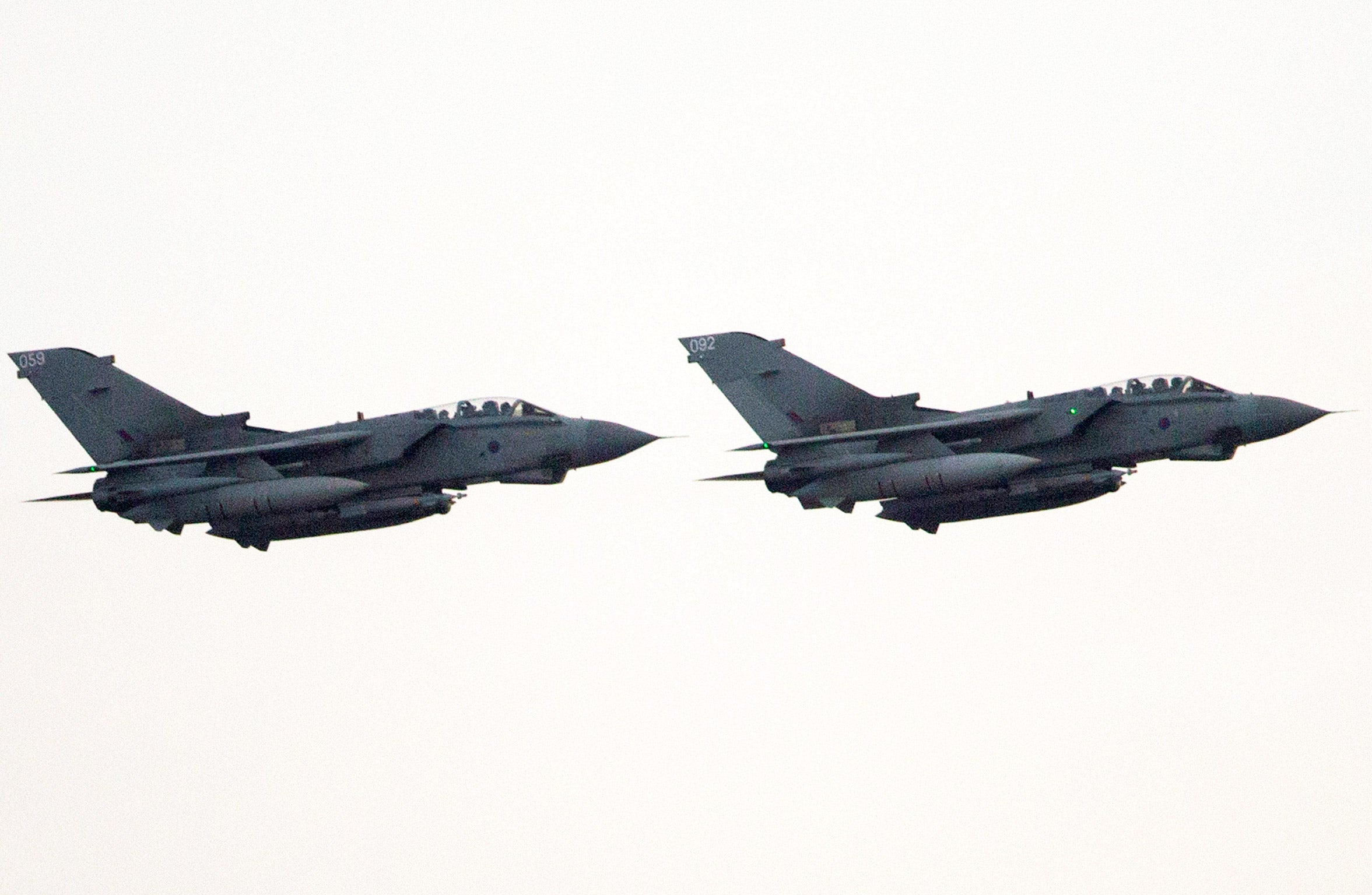 RAF Tornados (pictured) and unarmed Reaper drones have already flown more than 1,000 missions in Iraq and Syria