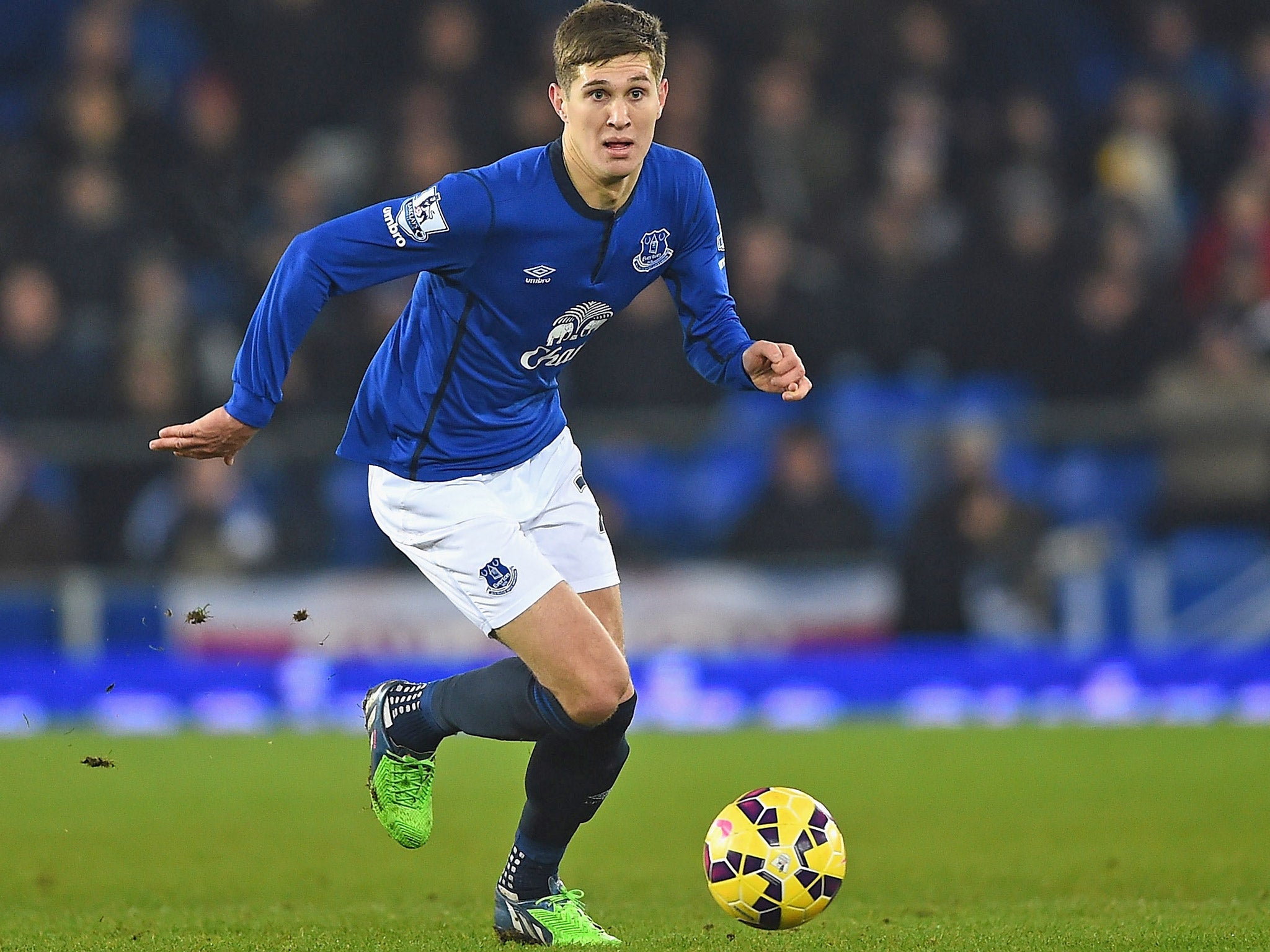 The Chelsea manager sees John Stones, pictured, as a long-term replacement for captain John Terry