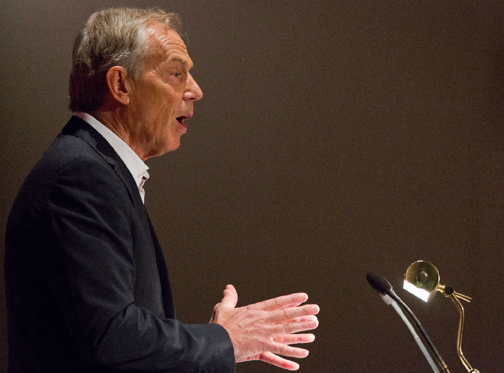 Tony Blair speaks at an event attended by Labour supporters in central London on July 22, 2015