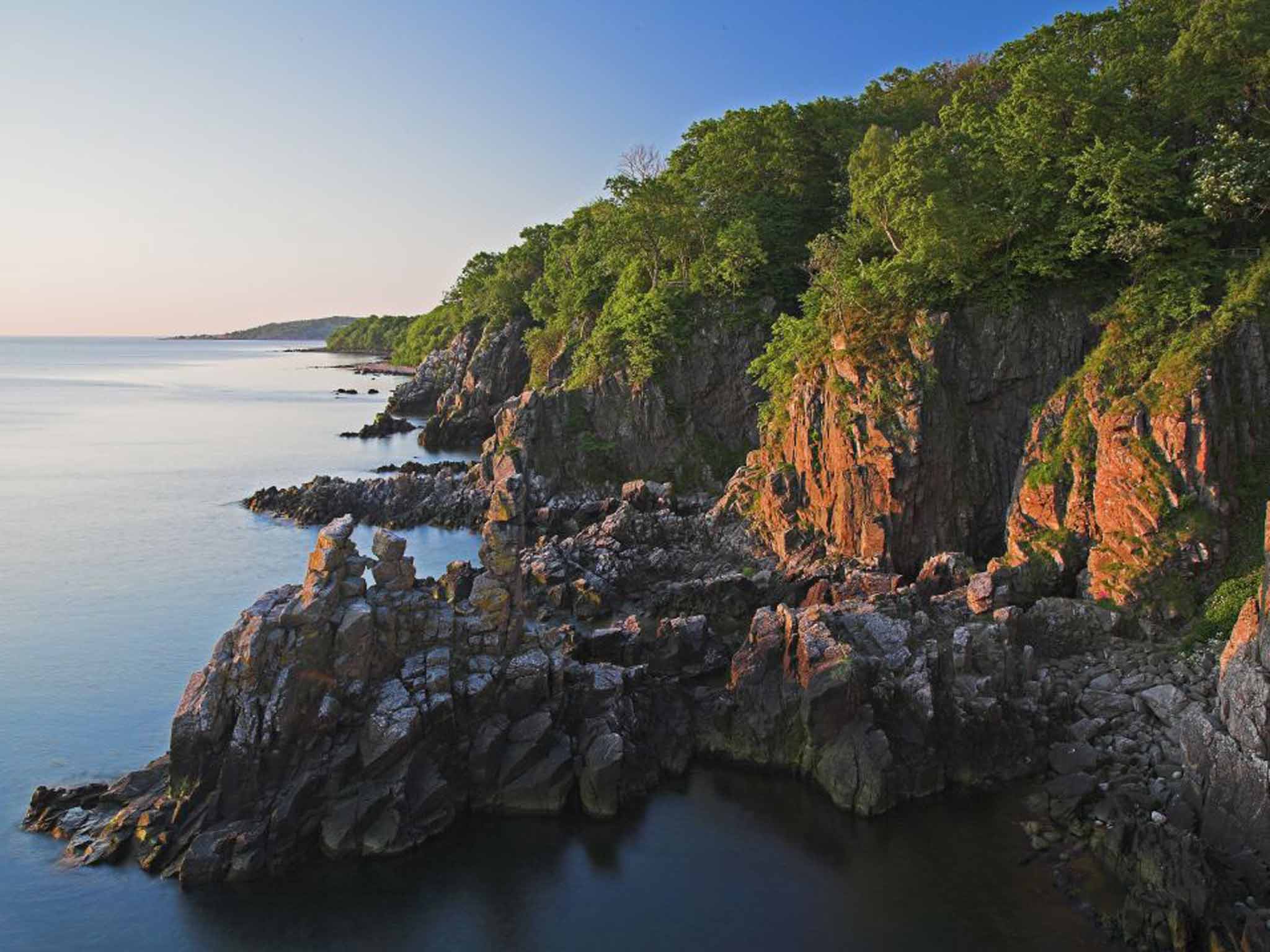 Bornholm's craggy coastline