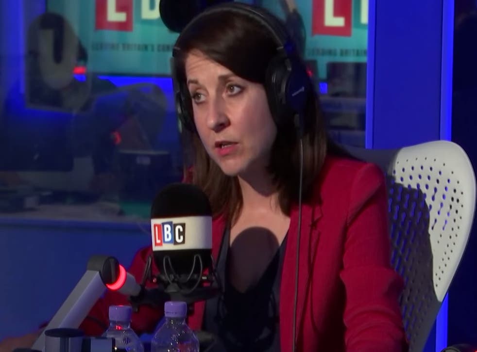 Liz Kendall appeared with the three other candidates on LBC Radio