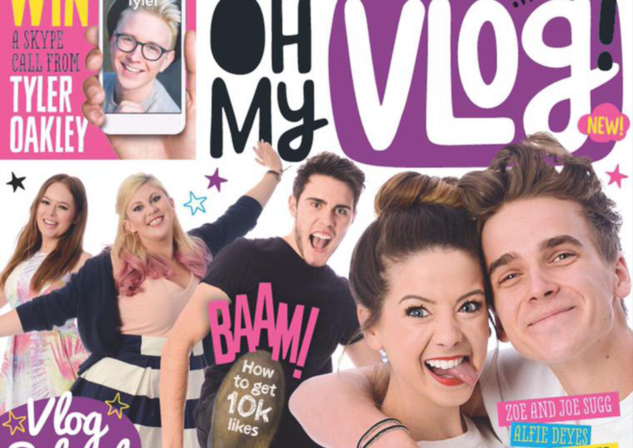 The front page of Oh My Vlog, issue one