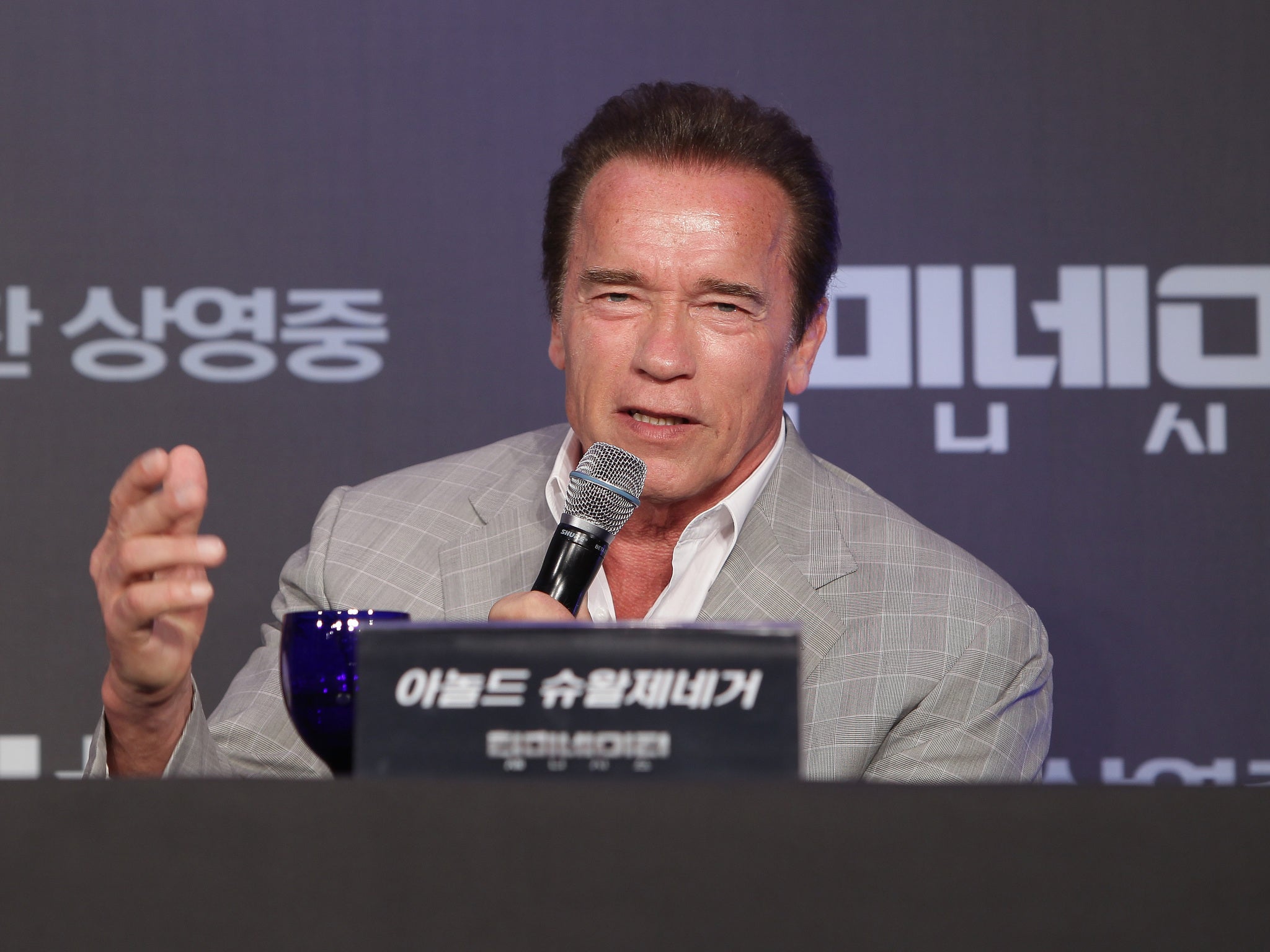 The journalist’s interest was no doubt piqued by the fact Schwarzenegger will be overtaking Trump’s previous role as host on the Celebrity Apprentice