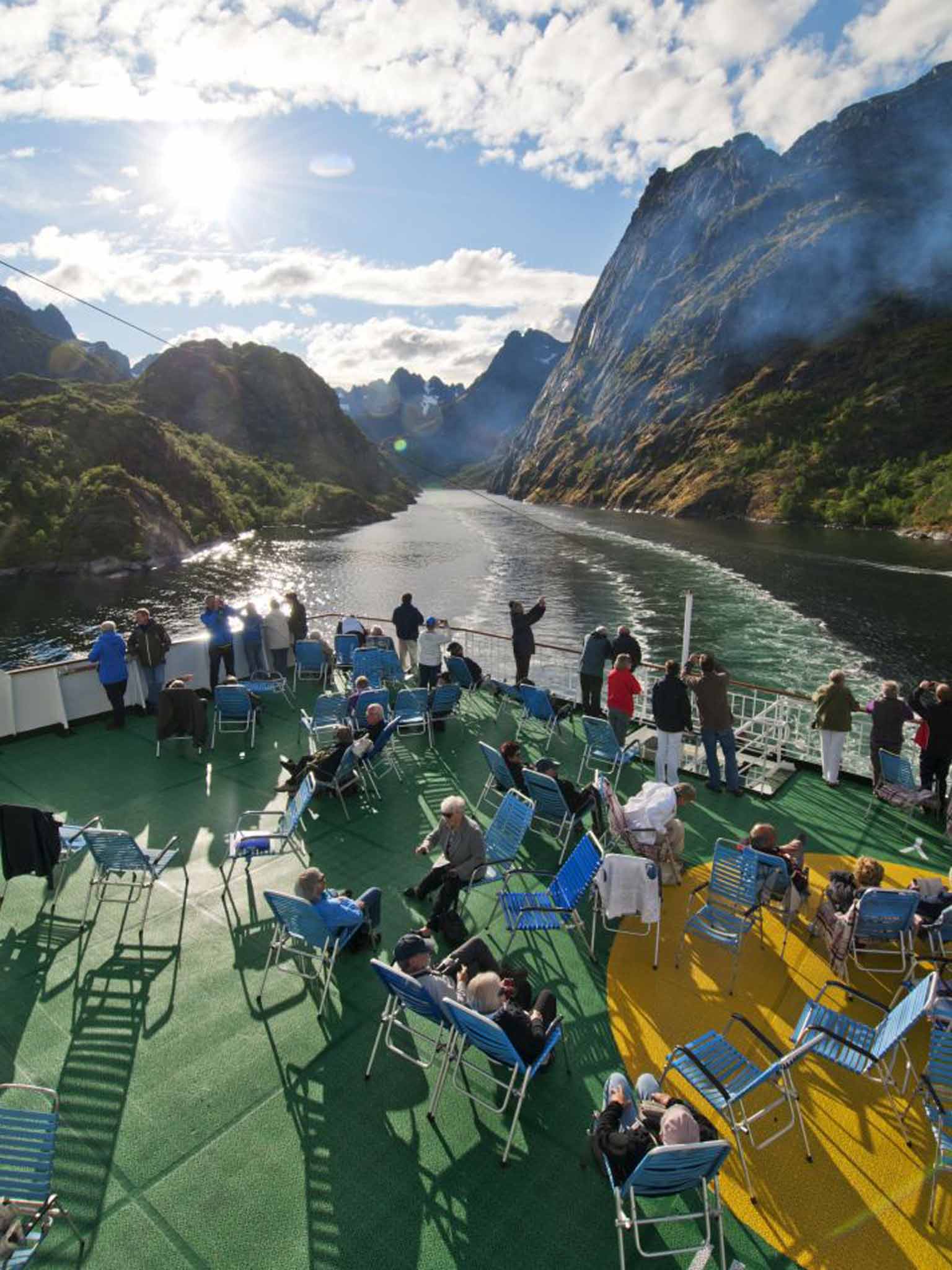 Hurtigruten, the Norwegian coastal ferry that links Bergen to the Arctic