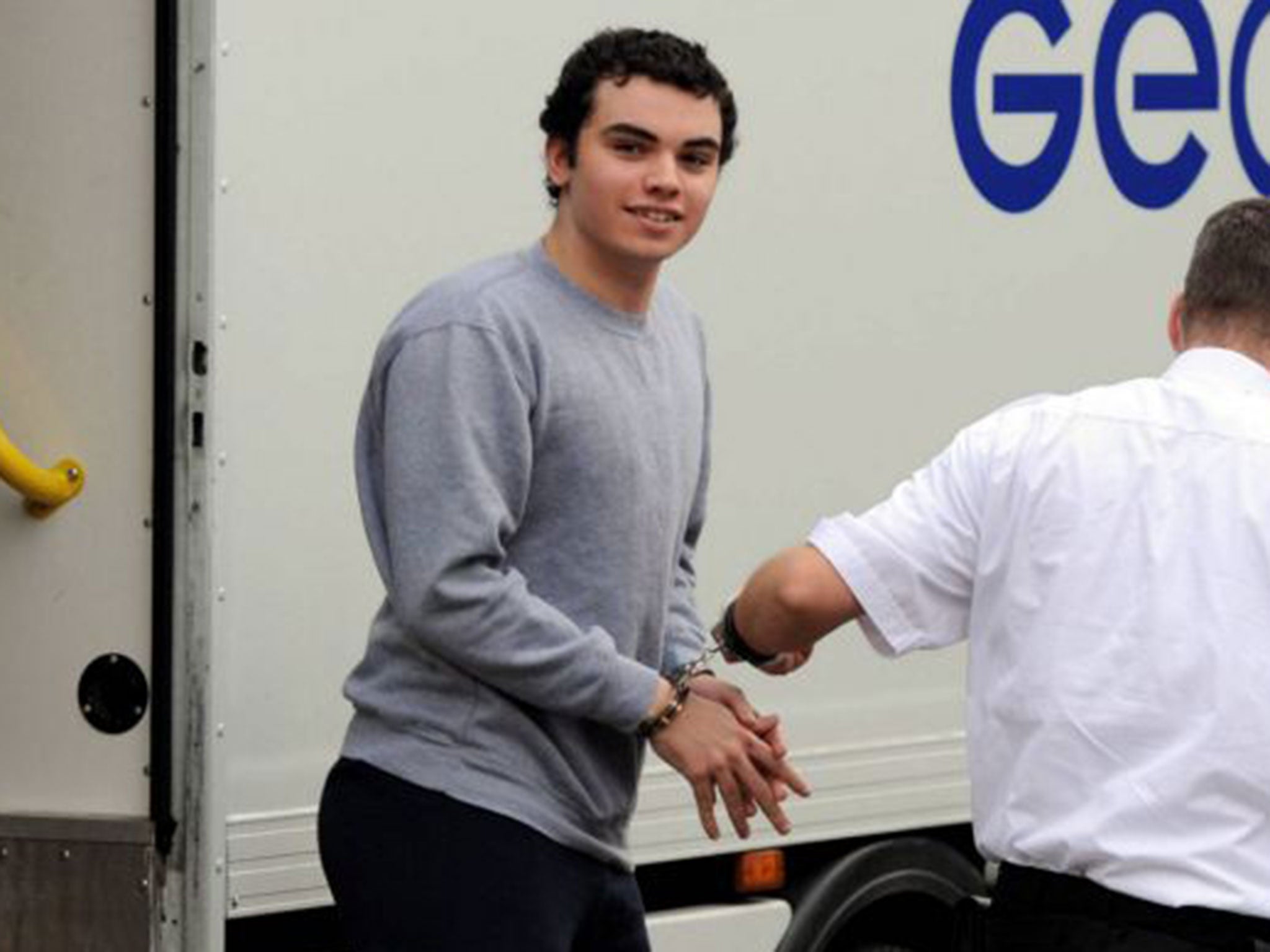 Liam Lyburd, 18, who is on trial over an alleged plan carry out a deadly attack on Newcastle College.