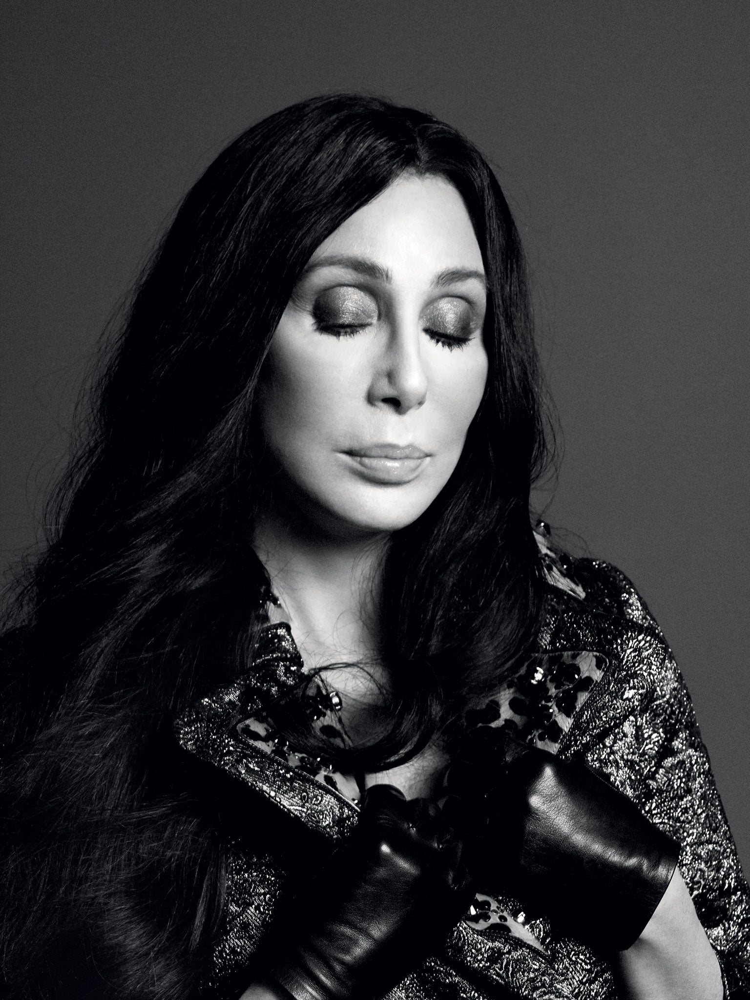 Turning back time: Cher in the cover-shoot for 'Love' magazine