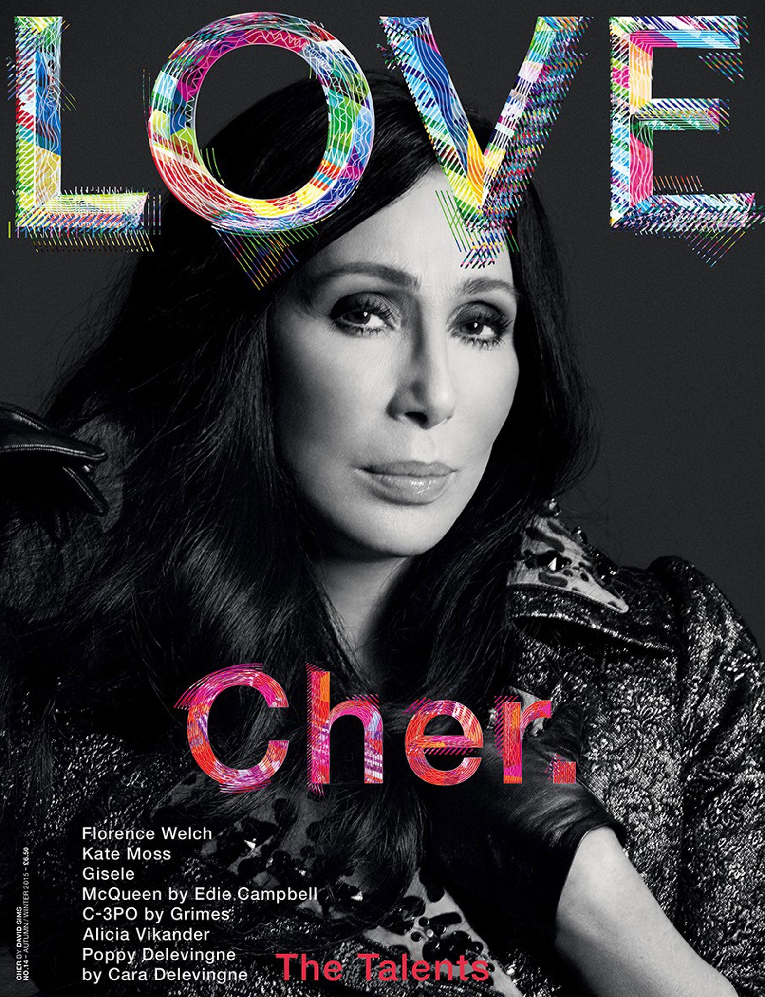 The cover of Love magazine (Photography: David Sims for Love magazine, Styling: Joe McKenna)