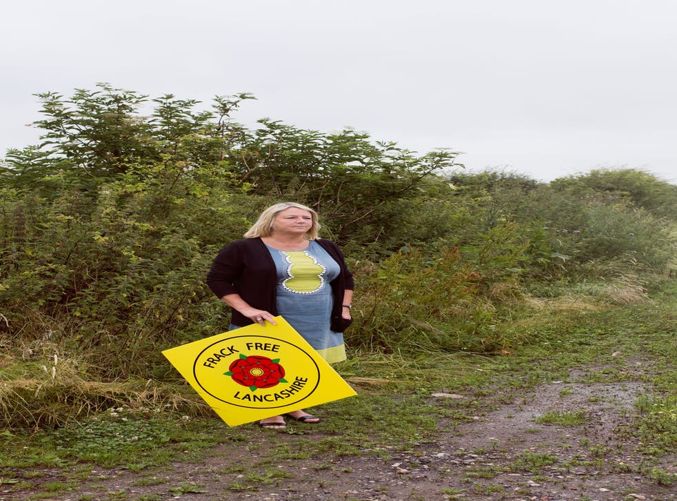 Barbara Richardson near her Lancashire home, where the prospect of fracking has mobilised her