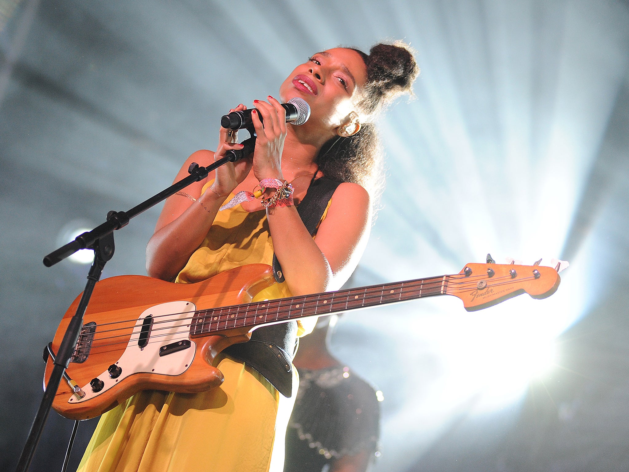 Lianne La Havas performs at the John Peel stage at the Glastonbury Festival