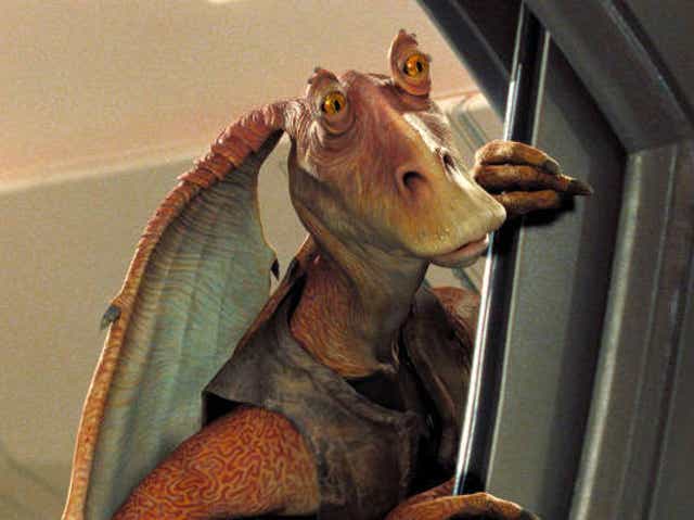 Jar Jar Binks as seen in Star Wars: The Phantom Menace