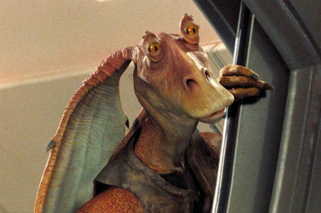 Jar Jar Binks as seen in Star Wars: The Phantom Menace