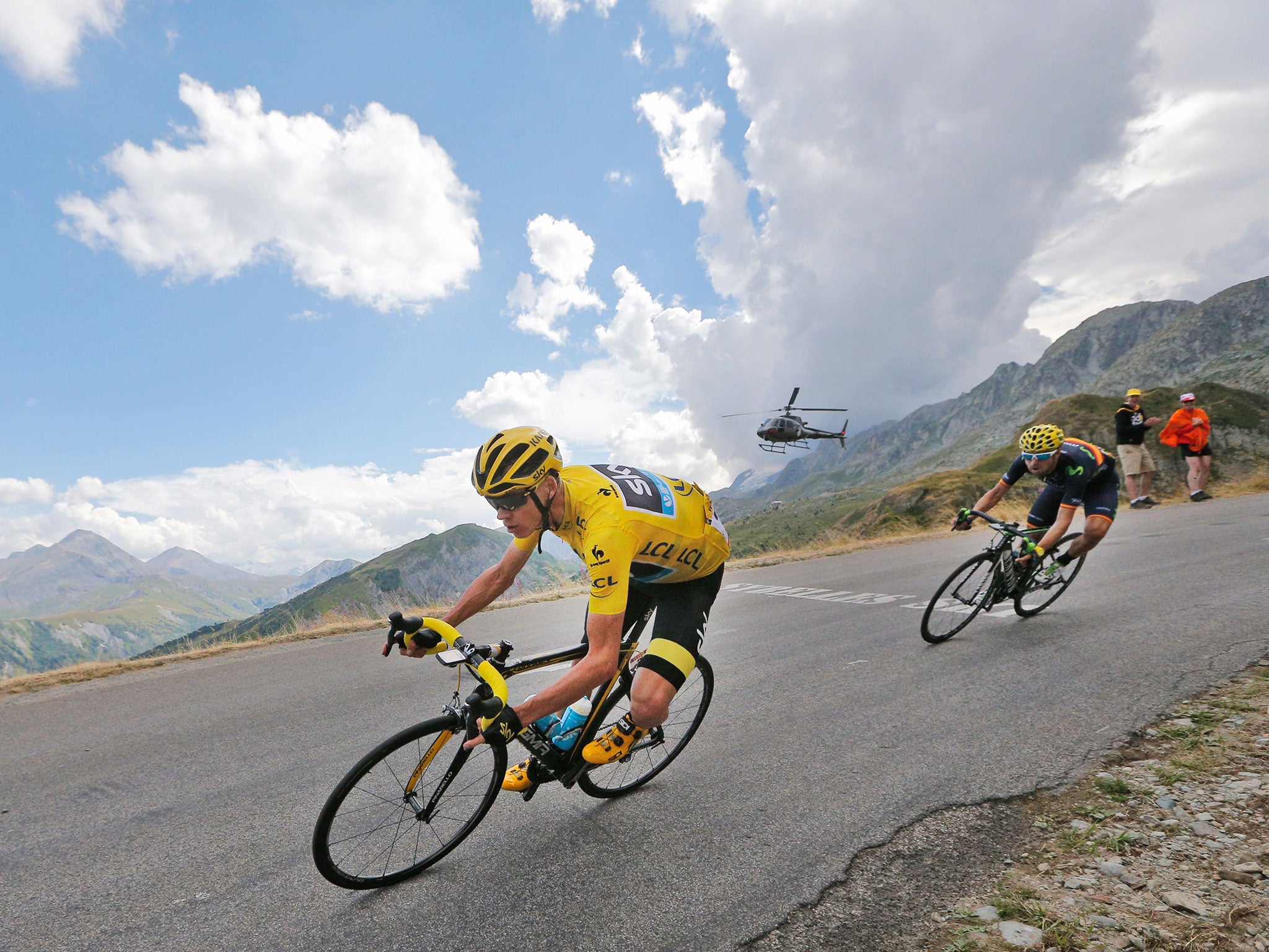 Team Sky’s Chris Froome suffered a difficult day in the Tour de France yesterday but still takes a healthy lead into today’s critical ascent of Alpe d’Huez