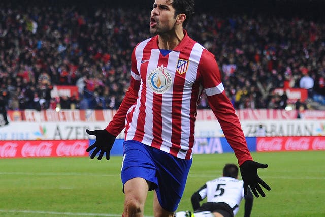 Diego Costa in his Atletico Madrid days 