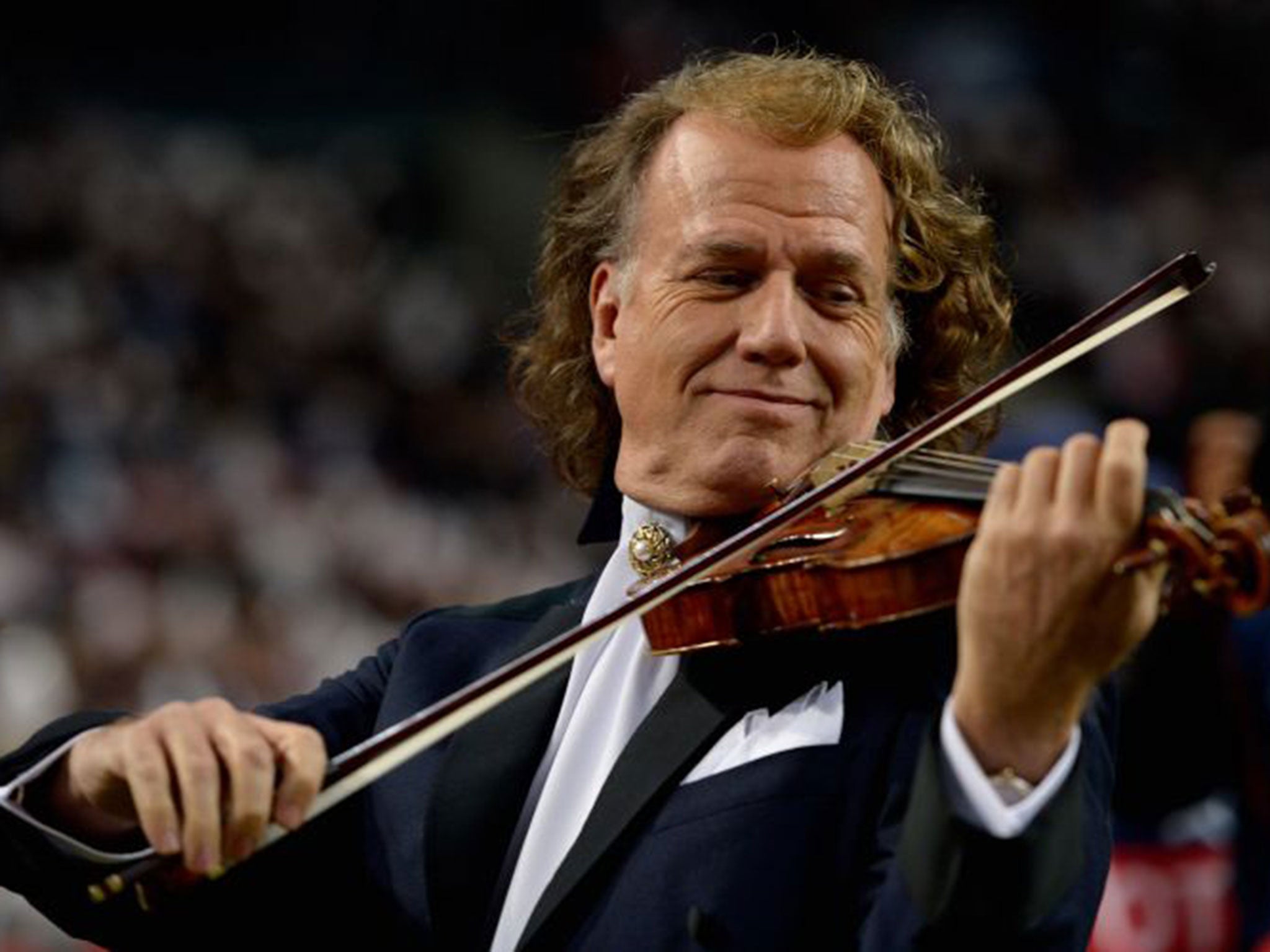 Dutch violinist, conductor and composer Andre Rieu poses for a photograph in Sydney, Australia, 09 October 2013