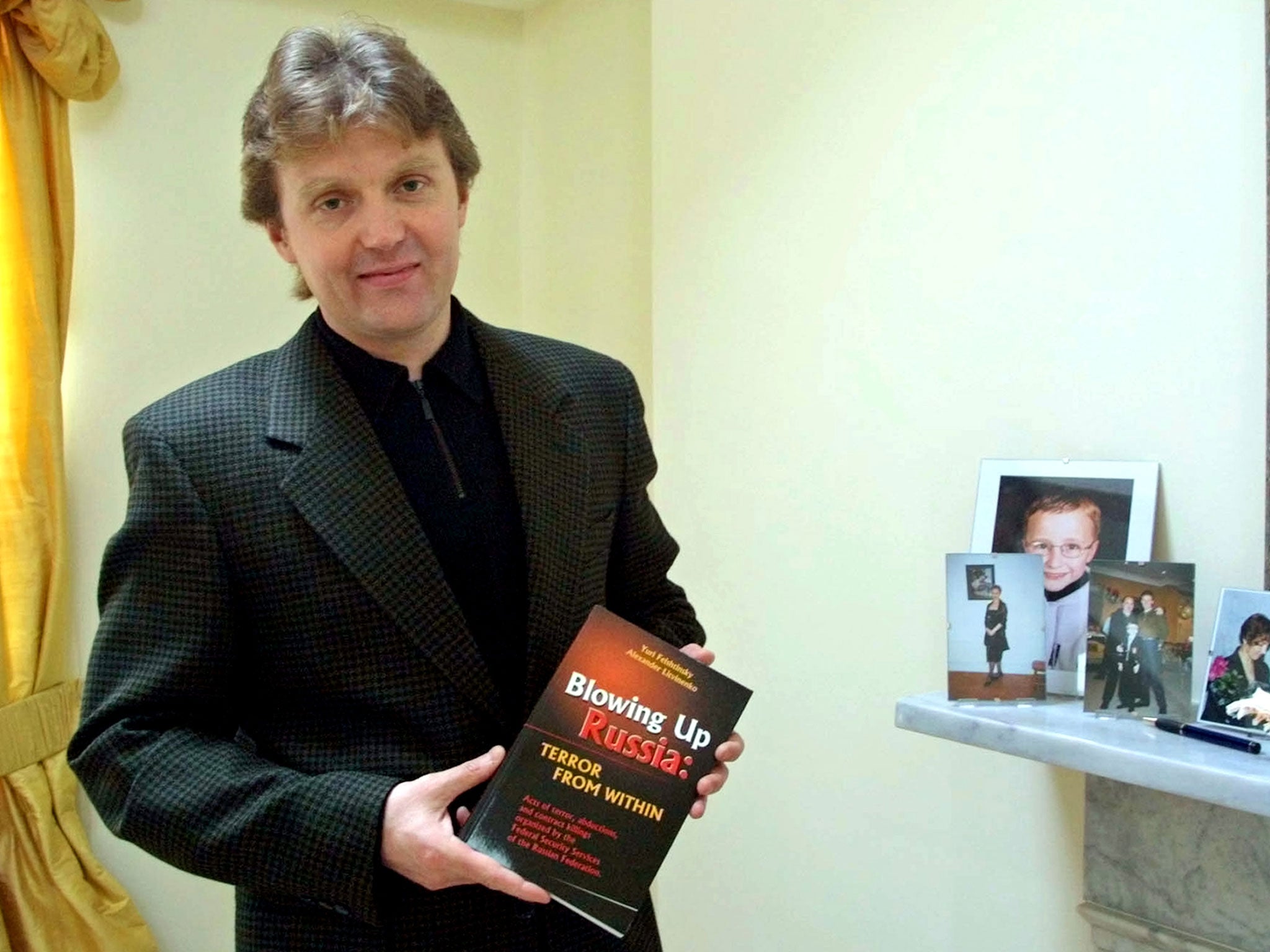 A Friday, 10 May 2002 file photo showing Alexander Litvinenko, former KGB spy and author of the book "Blowing Up Russia: Terror From Within"