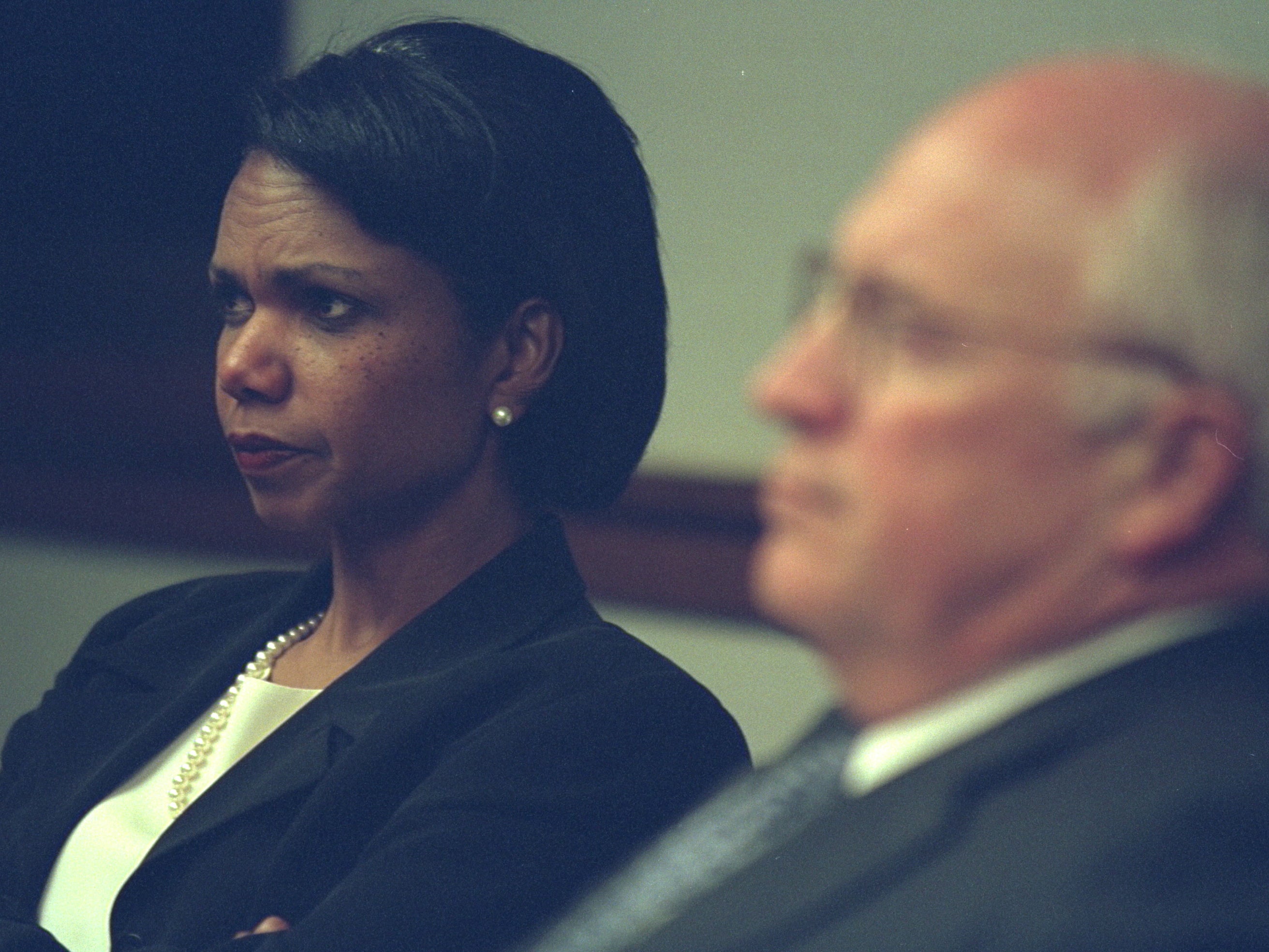 National Security Advisor Condoleezza Rice sits next to Dick Cheney, other plane attacks on the White House were expected
