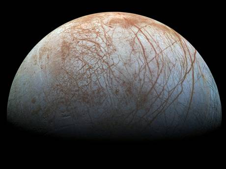 The surface of Europa. Picture: Nasa