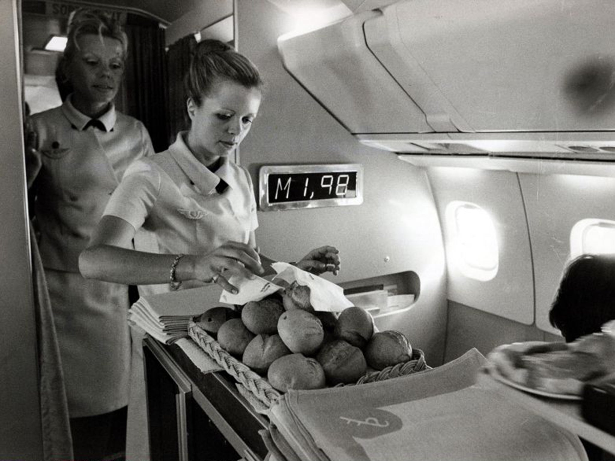 Sonic service: The galley on Concorde during its 1970s heyday