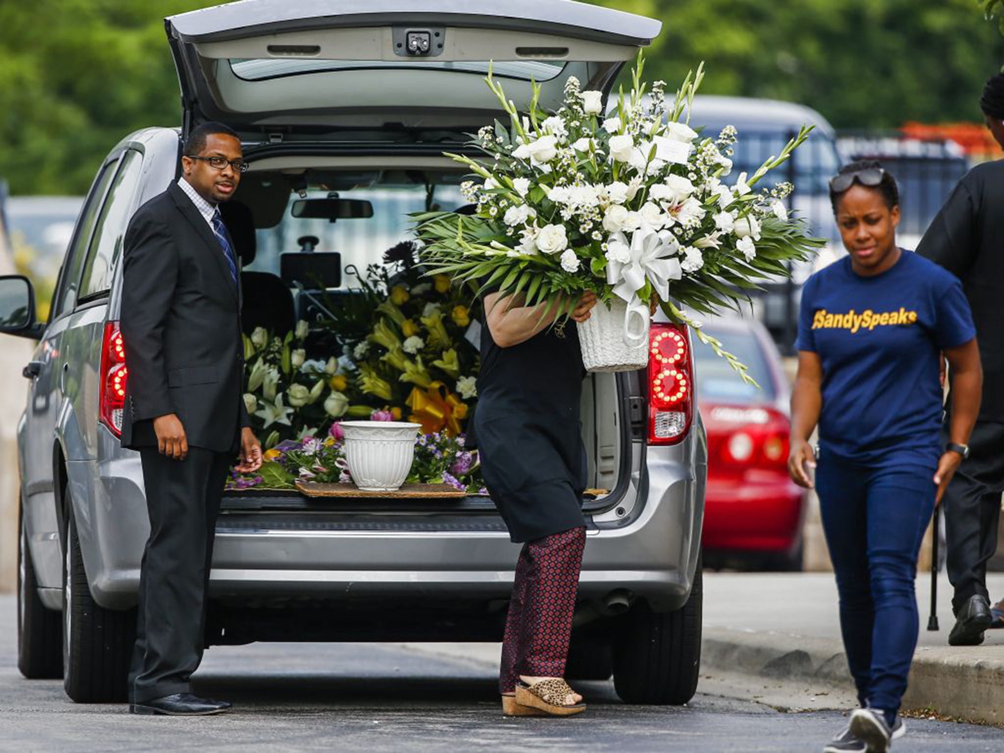 Floral tributes were delivered to the DuPage African Methodist Episcopal Church in Lisle