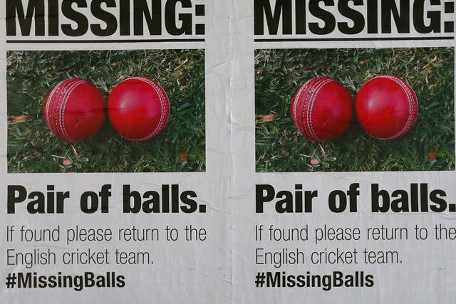 Posters mocking the English cricket team are seen around Melbourne in the lead up to the 2015 ICC Cricket World Cup 