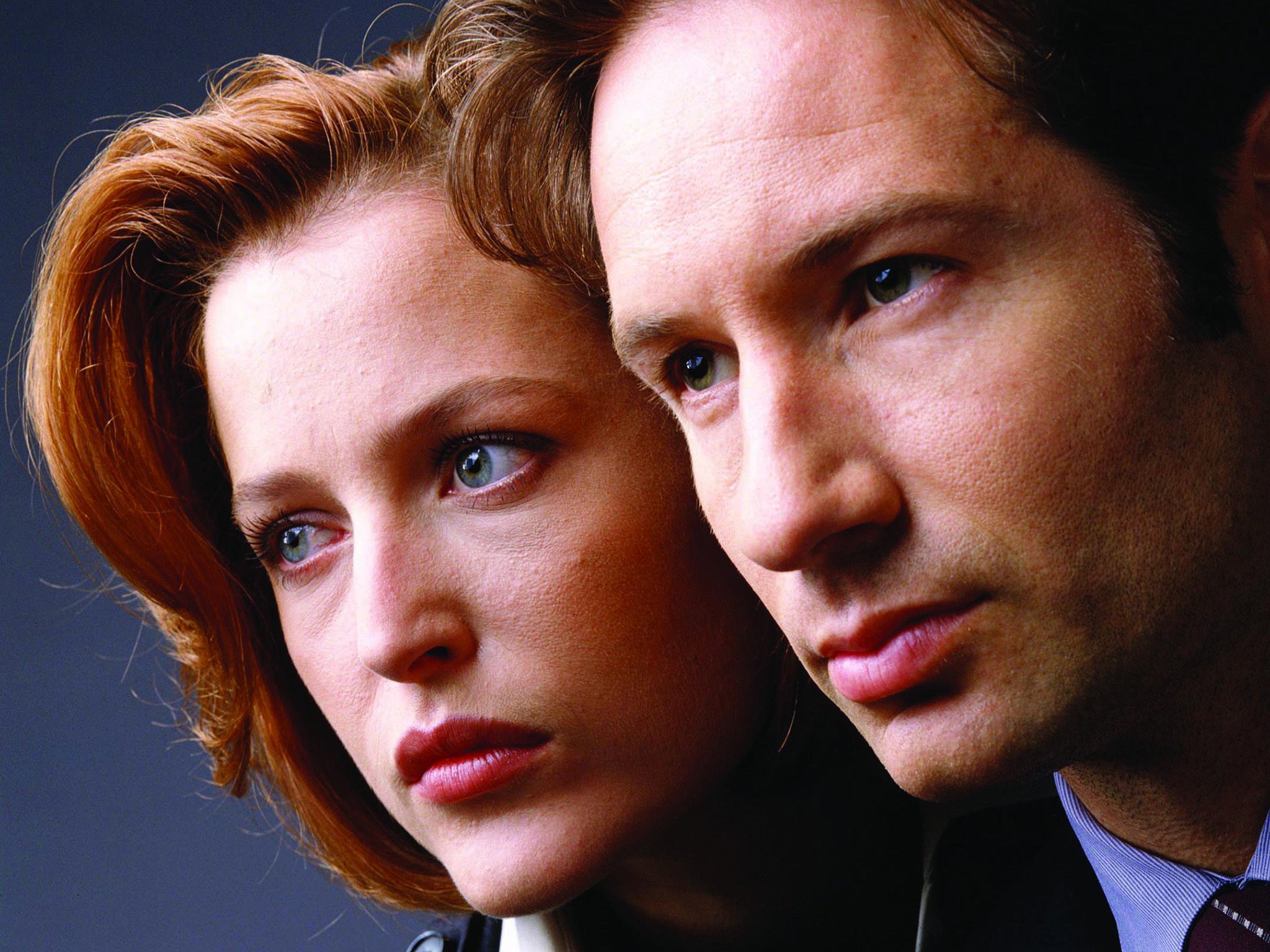 Gillian Anderson and David Duchovny in ‘The X-Files’