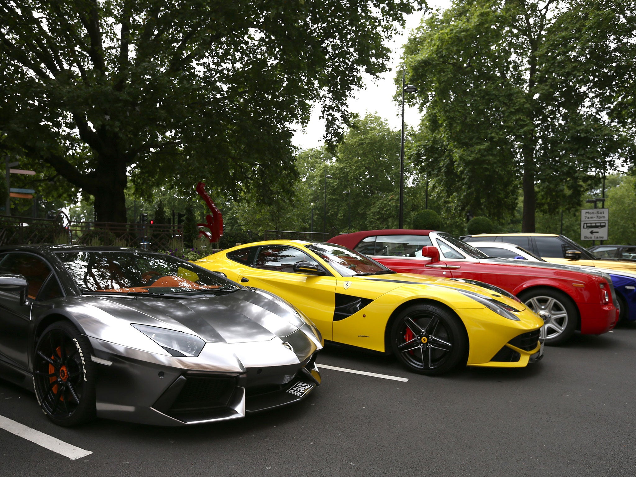 Drivers of supercars in Knightsbridge may have to resist the urge to rev their engines or accelerate quickly