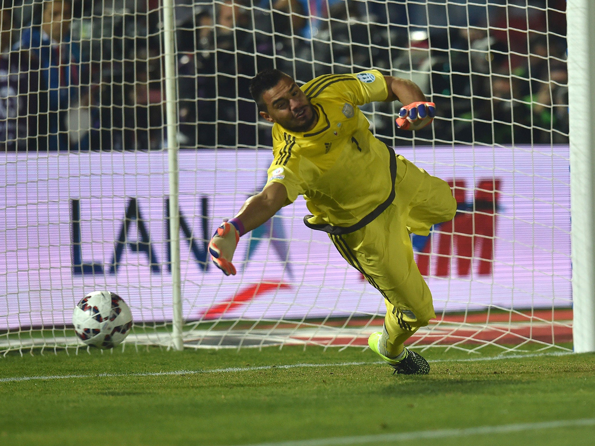 Romero starred for Argentina at last year's World Cup
