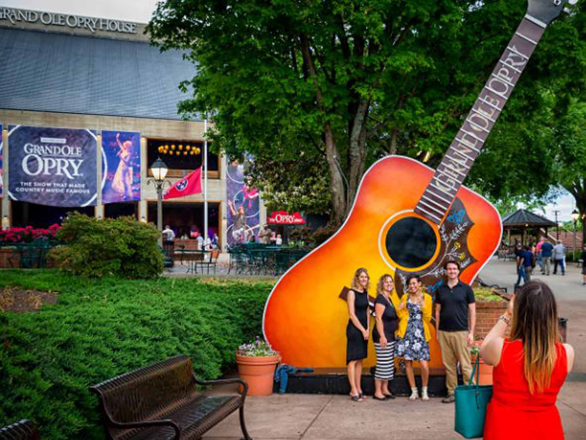 Outside the Grand Ole Opry