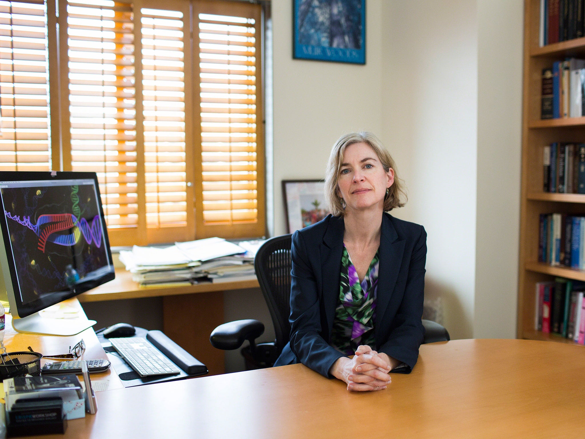 Jennifer Doudna, a genetics researcher, at the University of California, Berkeley, March 19, 2015