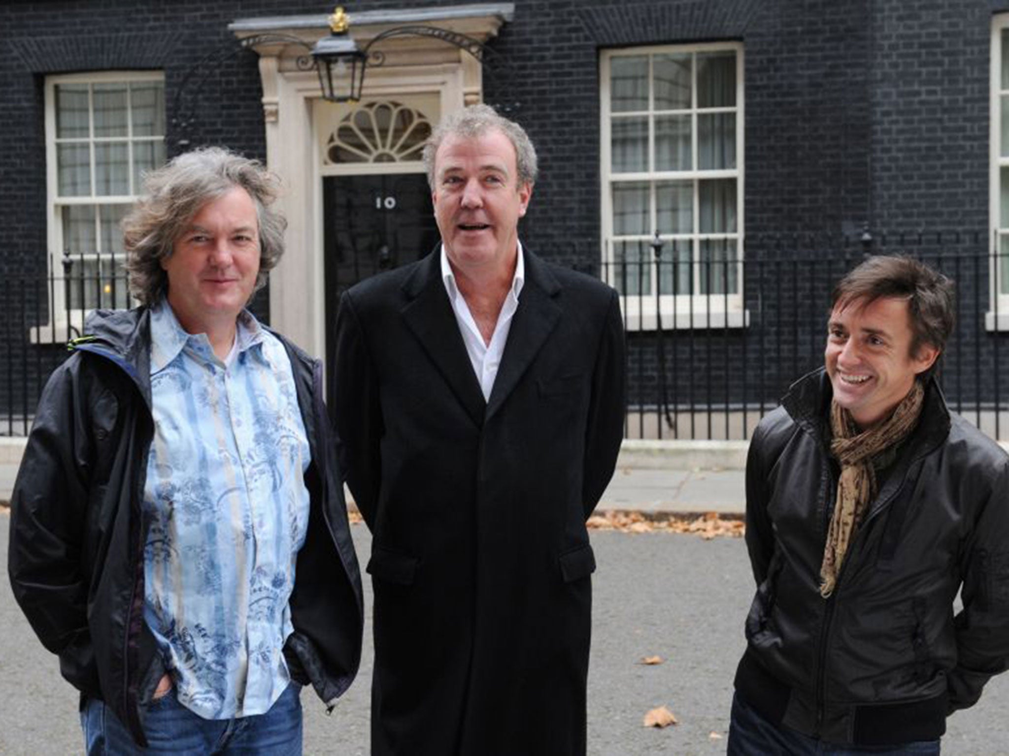 Former Top Gear presenters James May, Jeremy Clarkson and Richard Hammond