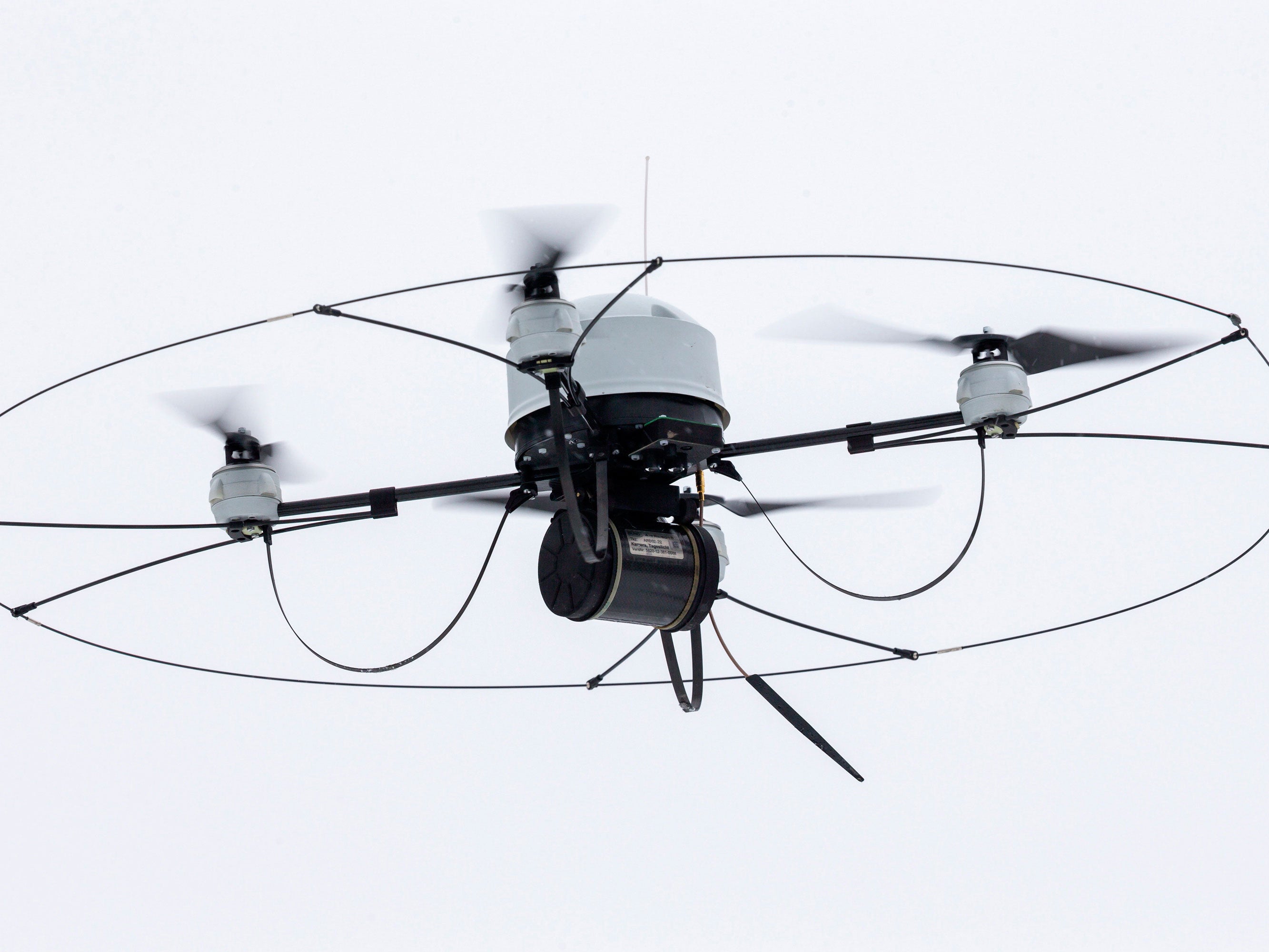 The letter warns that quadcopters such as this could be used to autonomously attack targets