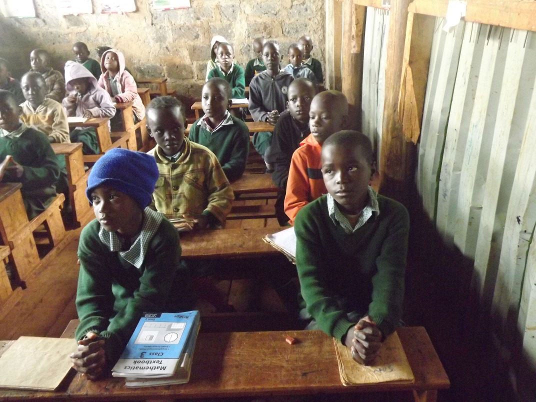 Pupils at a Bridge school in Nairobi