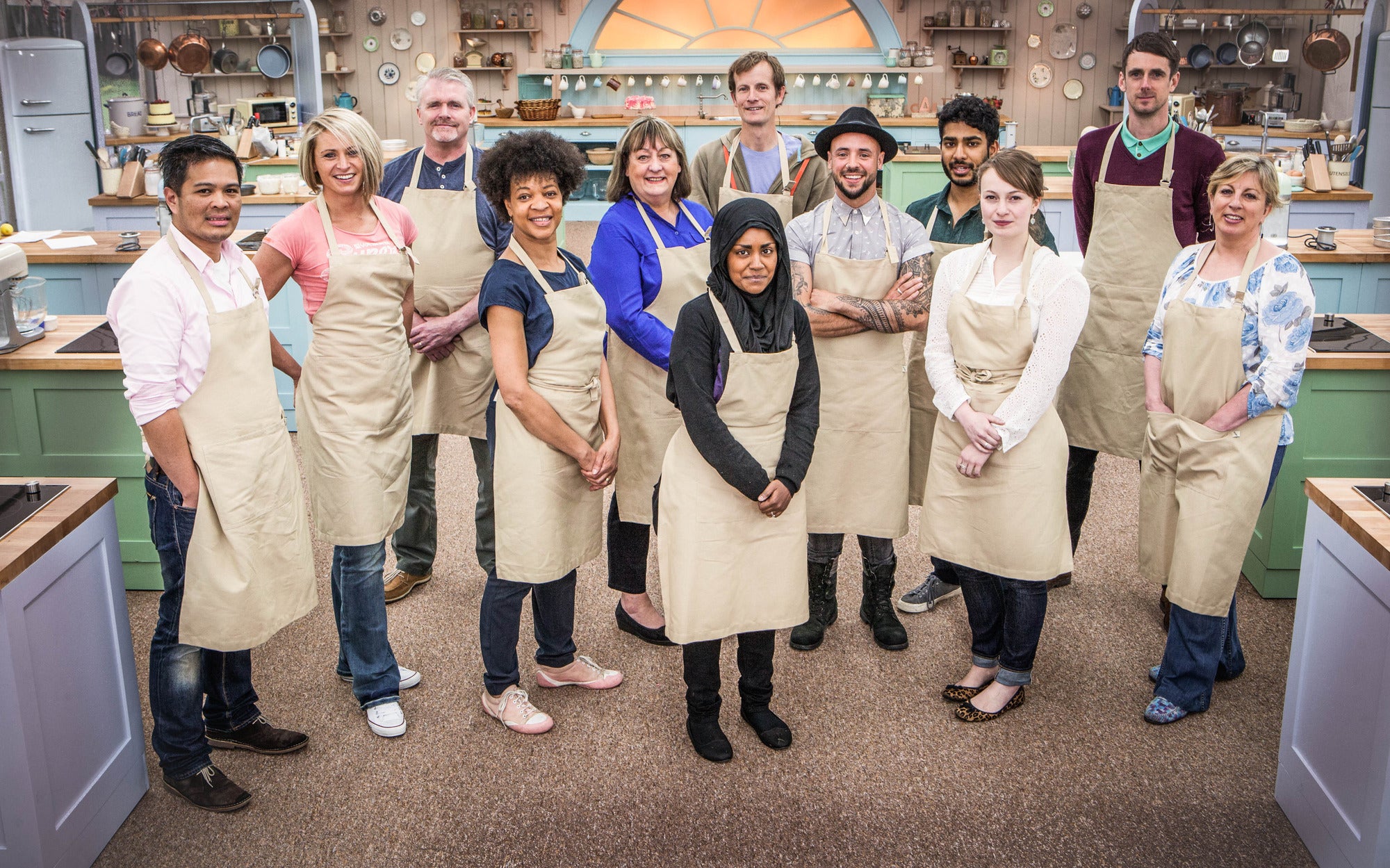 The contestants of The Great British Bake Off 2015